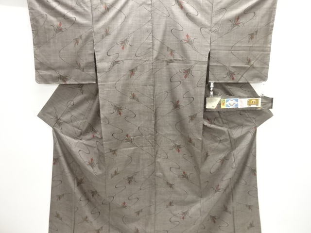 JAPANESE KIMONO / UNUSED DORO OSHIMA TSUMUGI (9 maruki)